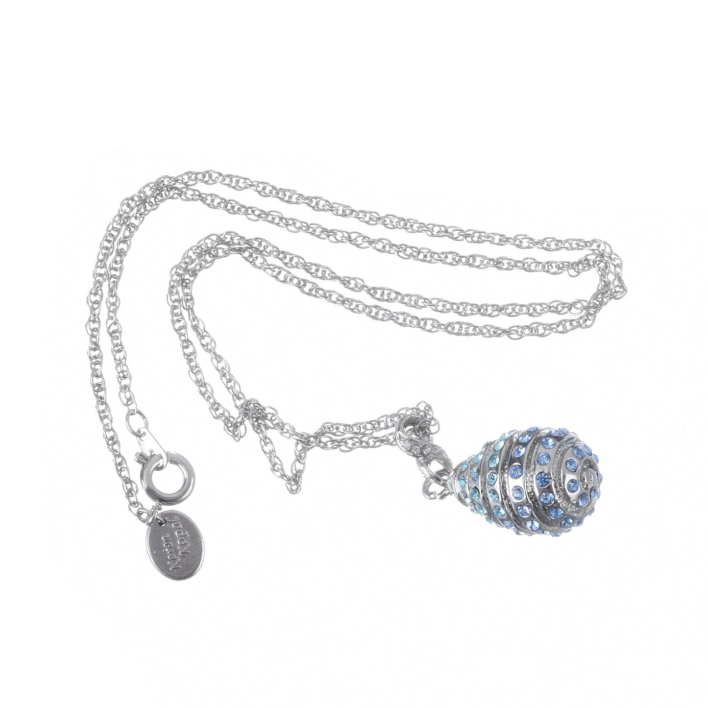Keren Kopal Silver Egg Pendant Necklace