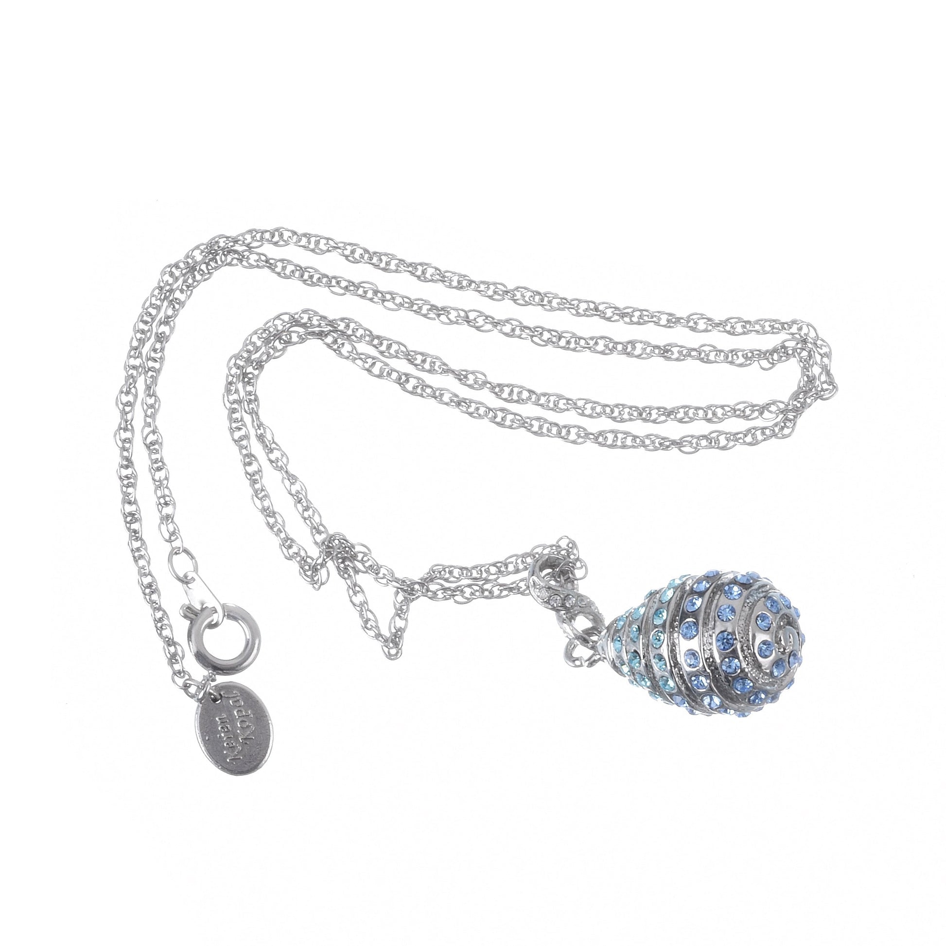 Keren Kopal Silver Egg Pendant Necklace