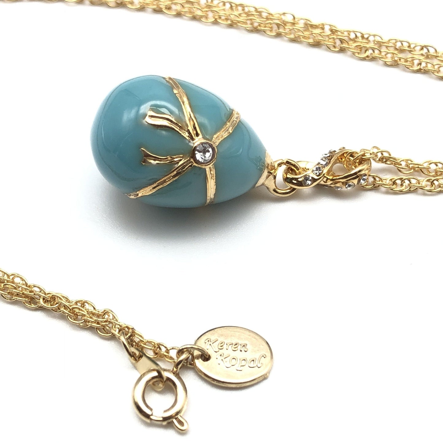 Turquoise Egg Pendant Necklace - Exquisite Decor