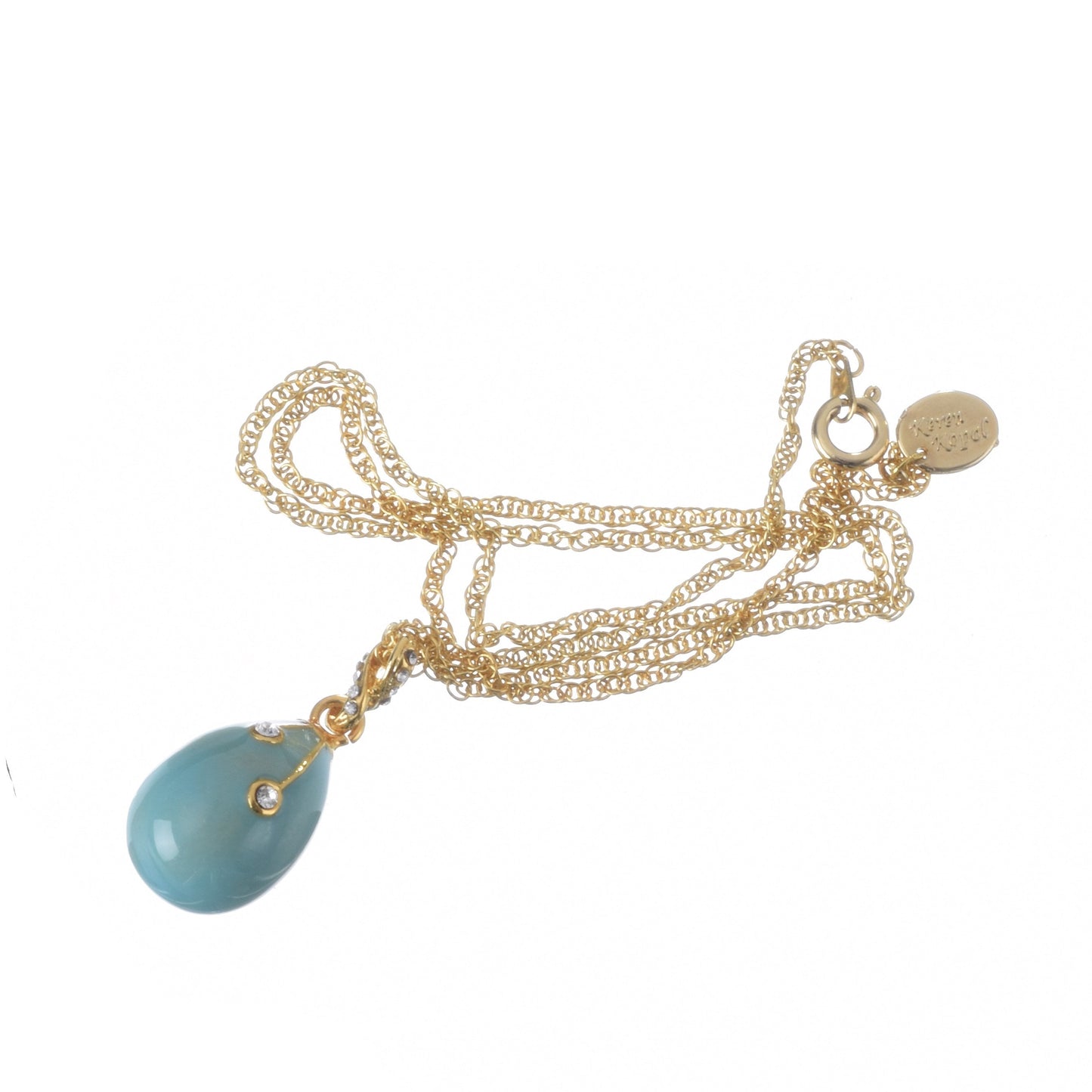 Keren Kopal Turquoise Egg Pendant Necklace