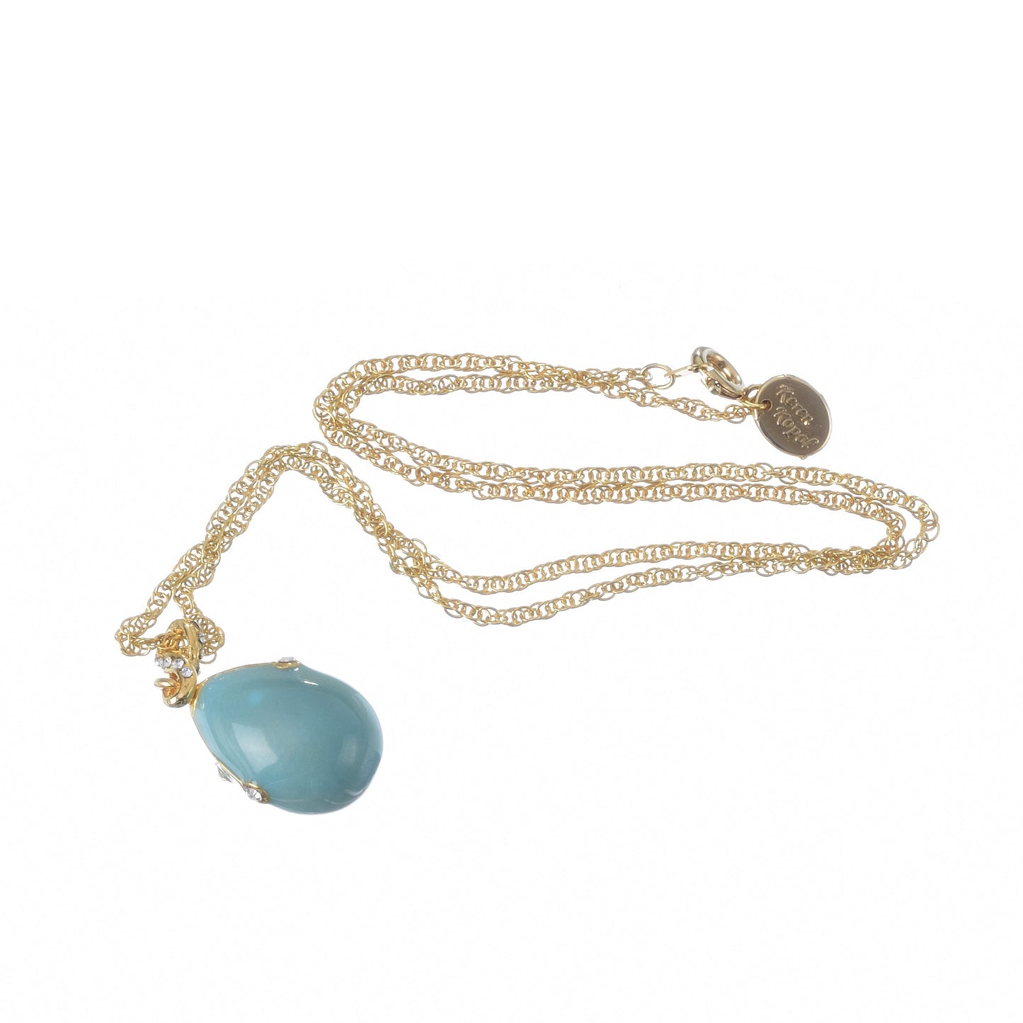 Keren Kopal Turquoise Egg Pendant Necklace