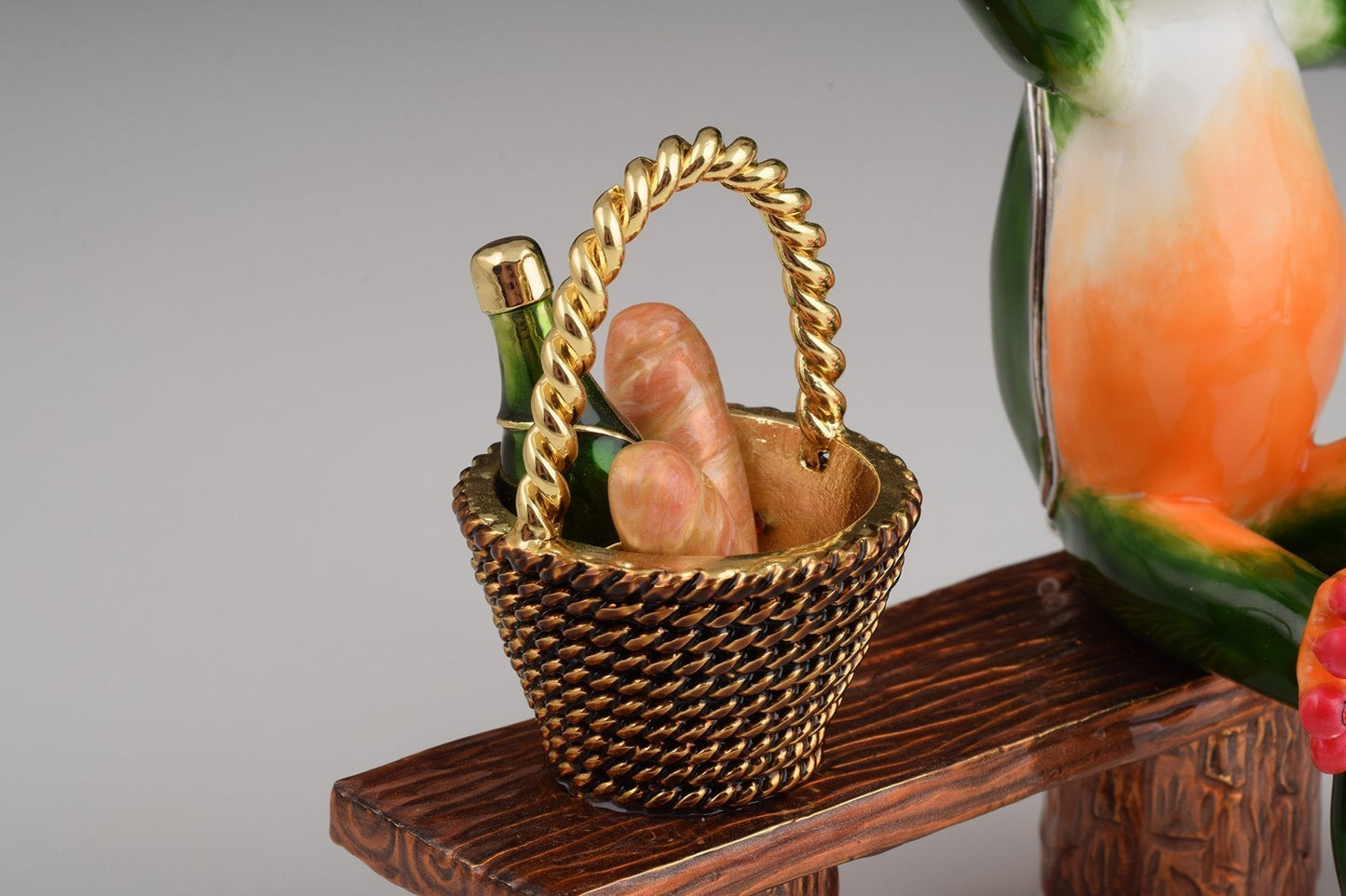 Keren Kopal Green Frog on a Bench