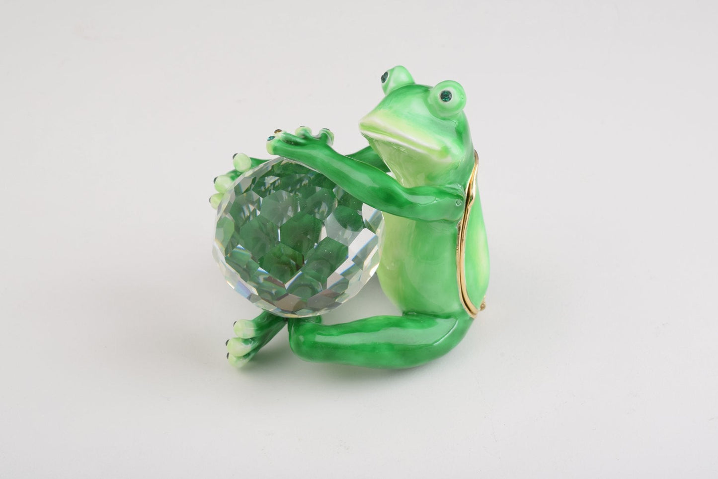 Keren Kopal Green Frog with Crystal Ball