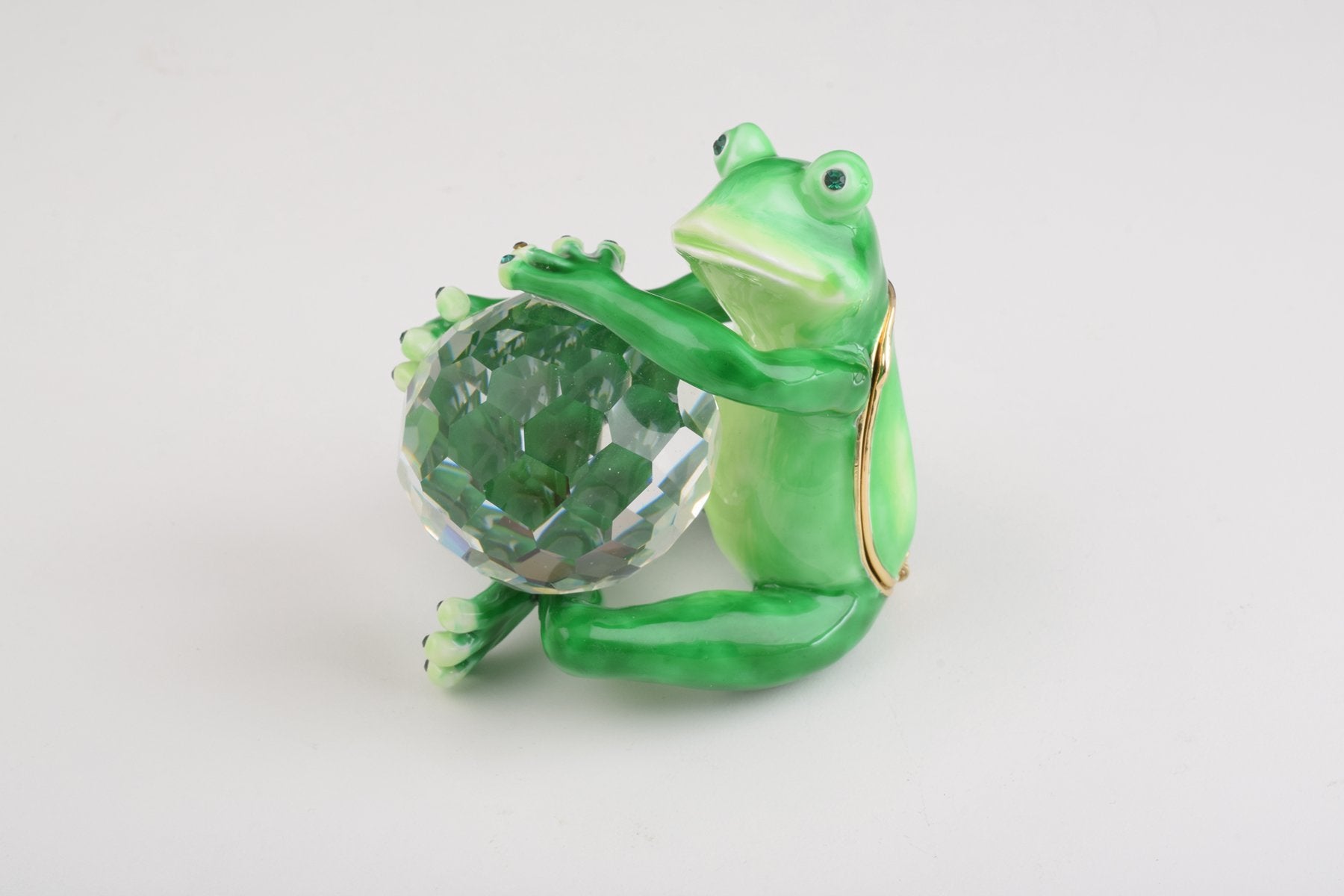Keren Kopal Green Frog with Crystal Ball
