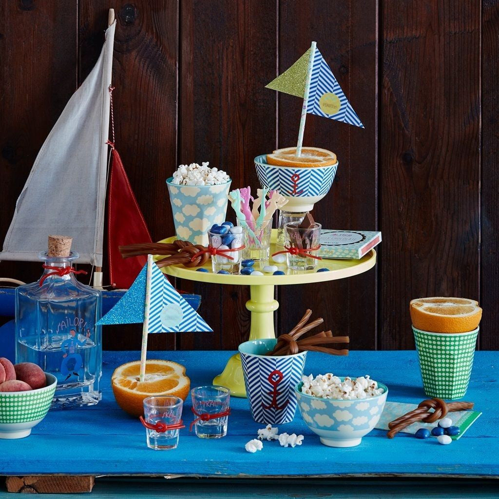 Rice Dk | Two Tone Melamine Cup Cloud Print
