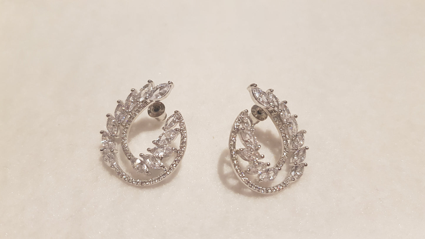 Swirl Snow Flake Earrings