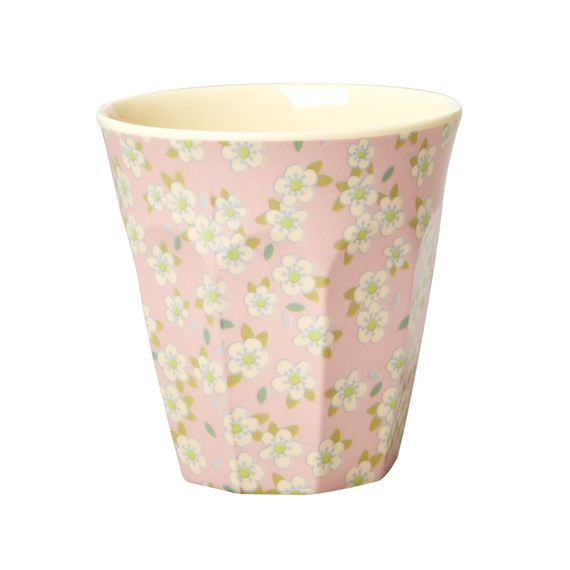 Rice Dk | Two Tone Melamine Cup Medium Flower Print