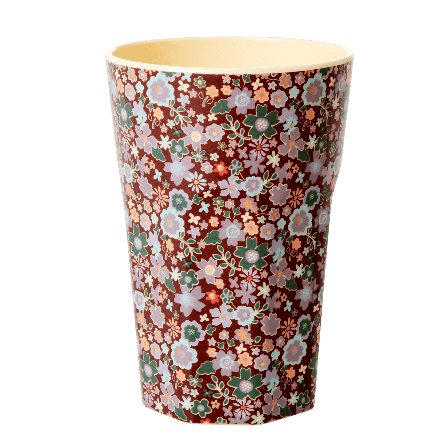 Tall MELAMINE CUP WITH Fall Floral Print