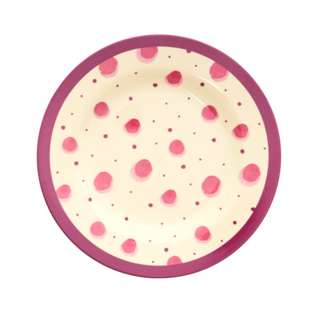 Rice DK Two Tone Melamine Lunch Plate - Water Color Splash
