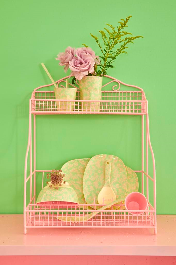 Tall Melamine Cup WITH Flower Field Print