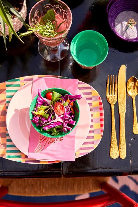 Rice DK | Cake Gold Stainless Teaspoon Embossed Flower