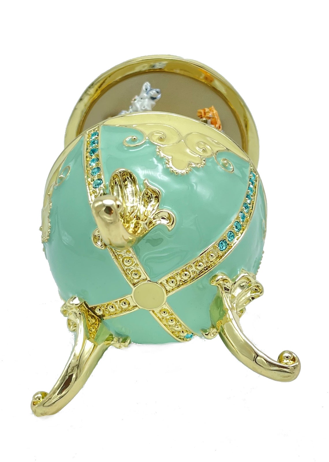 Faberge Egg with Music Royal Horses Carousel