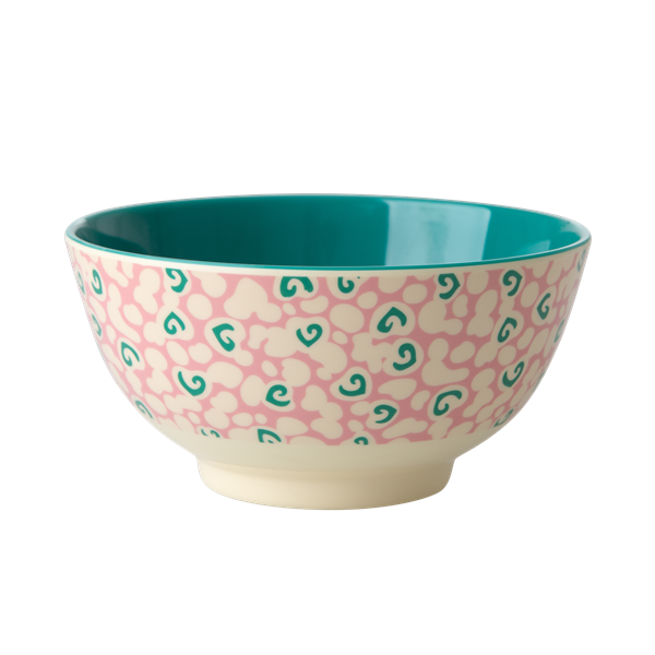 Rice DK | Two-Tone Melamine Bowl with Liquid Spots Print